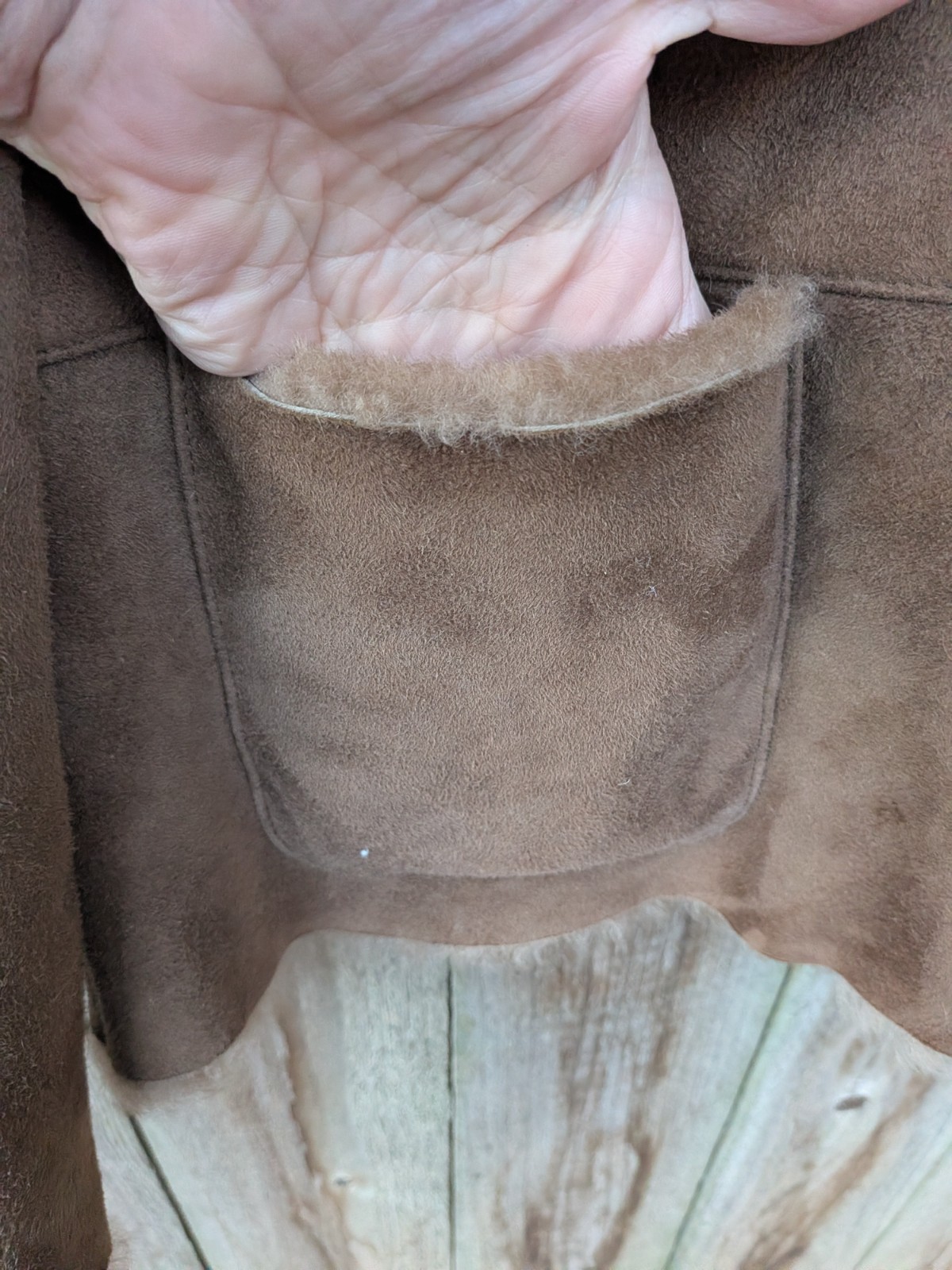 Territory Ahead Jacket Shearling Lined Suede Brow… - image 6