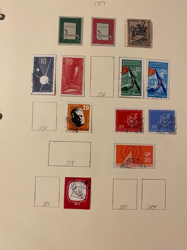 German Stamps hinged on pages 1950s-60s Hundreds See Video 1398 - Picture 13 of 24