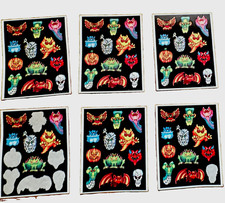 Halloween Monster, Skull Spooky Face Sticker Sheets, Multicolor, Scrapbook.
