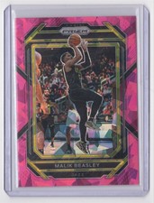 2022-23 Panini Prizm Pink Cracked Ice Prizm Malik Beasley Utah Jazz #60