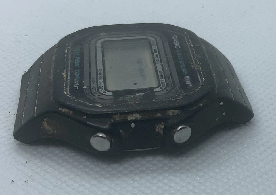 Z 罕见收藏品日本卡西欧 Marlin W-200 (108) 数字手表 B#1 — 第 4/4 张图片