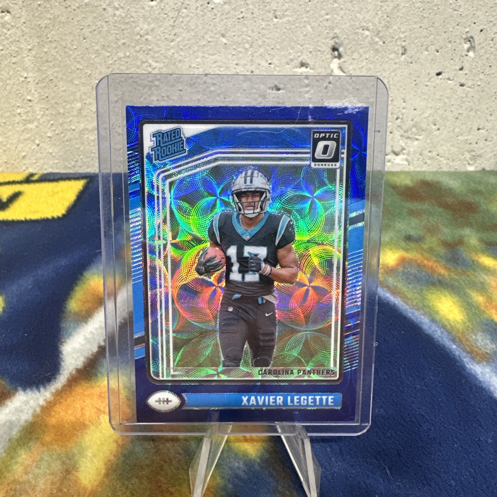2024 Panini Donruss - Rated Rookie Xavier Legette #323 Optic Preview Blue Scope