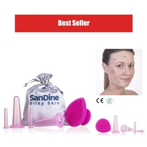 Ventouses Silicone Visage SanDine - Kit 5 pièces anti-cellulite et double menton