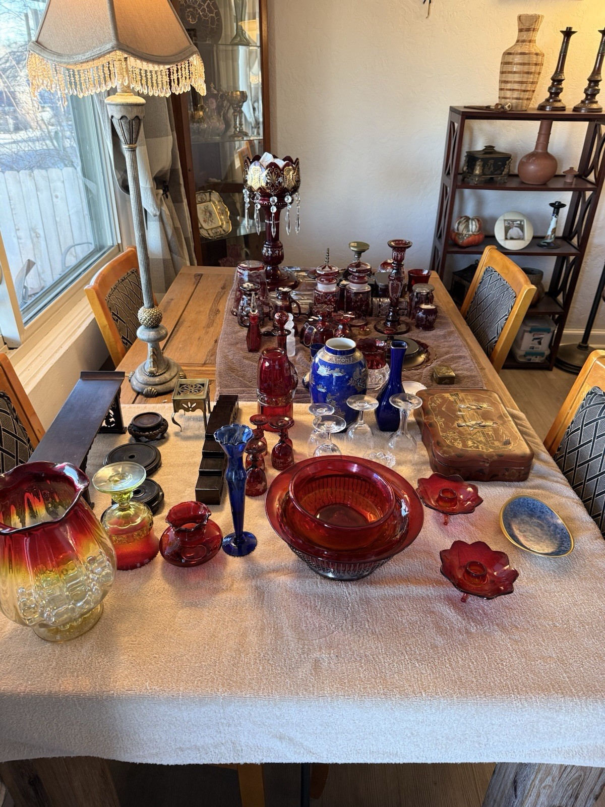 Bohemian Ruby Red 19 Century Glass Selling As a Group $400 | eBay