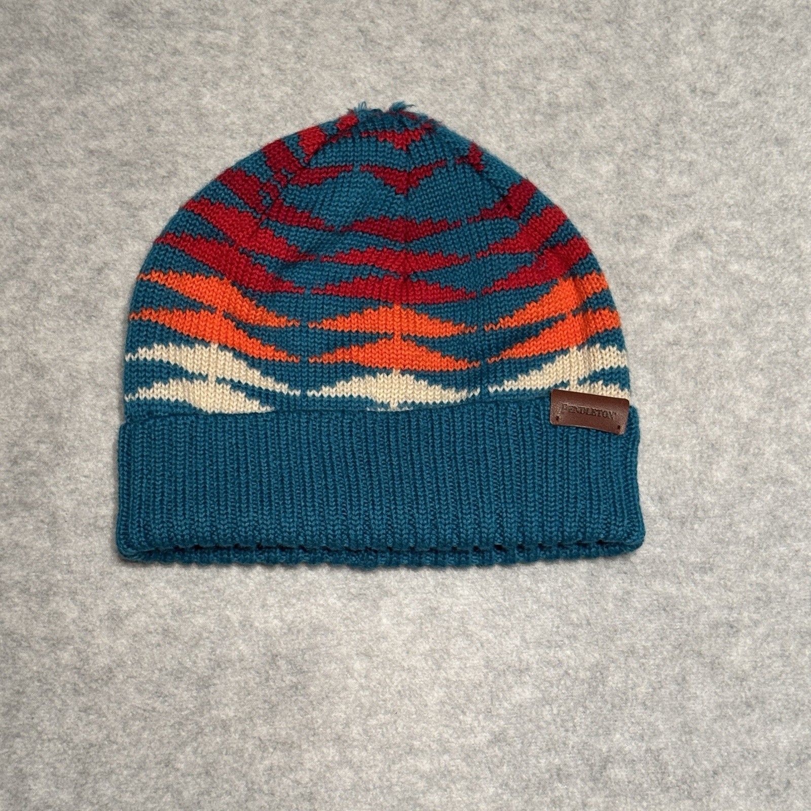 Pendleton Beanie Hat Small Blue Wool - image 1