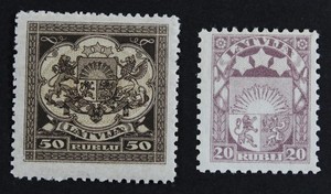 CKStamps: Latvia Stamps Collection Scott#100-111 Mint NH OG 