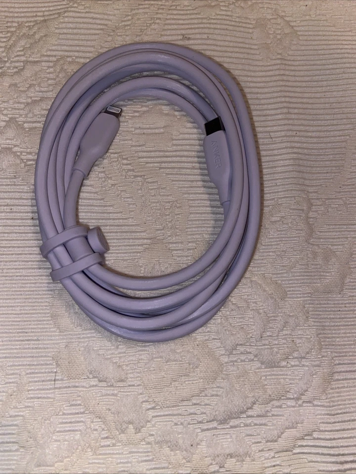 iPhone iPad iPod Anker 541 Charging Cable Light Purple (6ft) Series 5 - Image 3 of 3