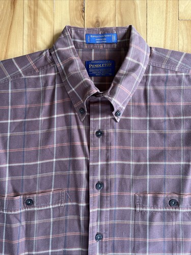 Camisa Pendleton Expedition Para Hombres Grande Leñador a Cuadros Abotonada Manga Larga - Imagen 2 de 8