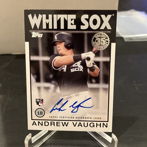 2021 Topps Update Andrew Vaughn RC Rookie 1986 Autograph #86B-AVA White Sox