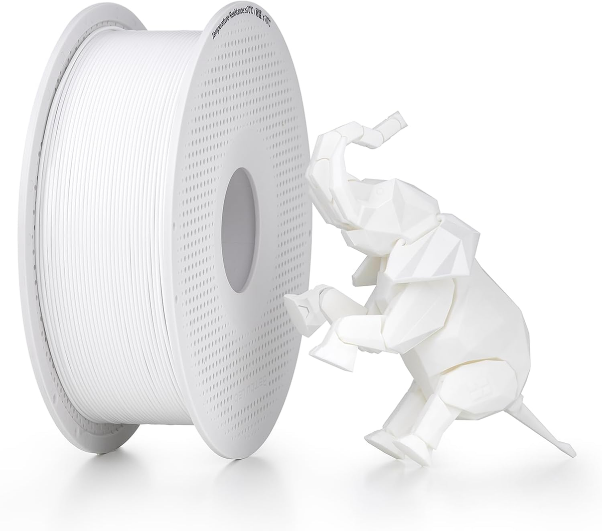 Bambu Lab 1.75mm Jade White PLA 3D Printer Filament, 1kg, No