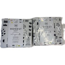 Honest Baby Changing Pad Covers Set of 2 100 Organic Cotton Easy Care Soft