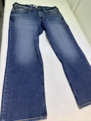 Rock & Republic Relaxed Straight Jeans Mens 36x30 Blue Denim Cotton Blend