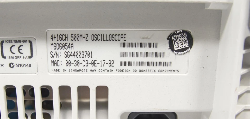 Agilent MSO6054A 500 MHz 3Channel 4 GS/s Mixed Signal Scope OPT MSO MST E00 - Image 4 of 4
