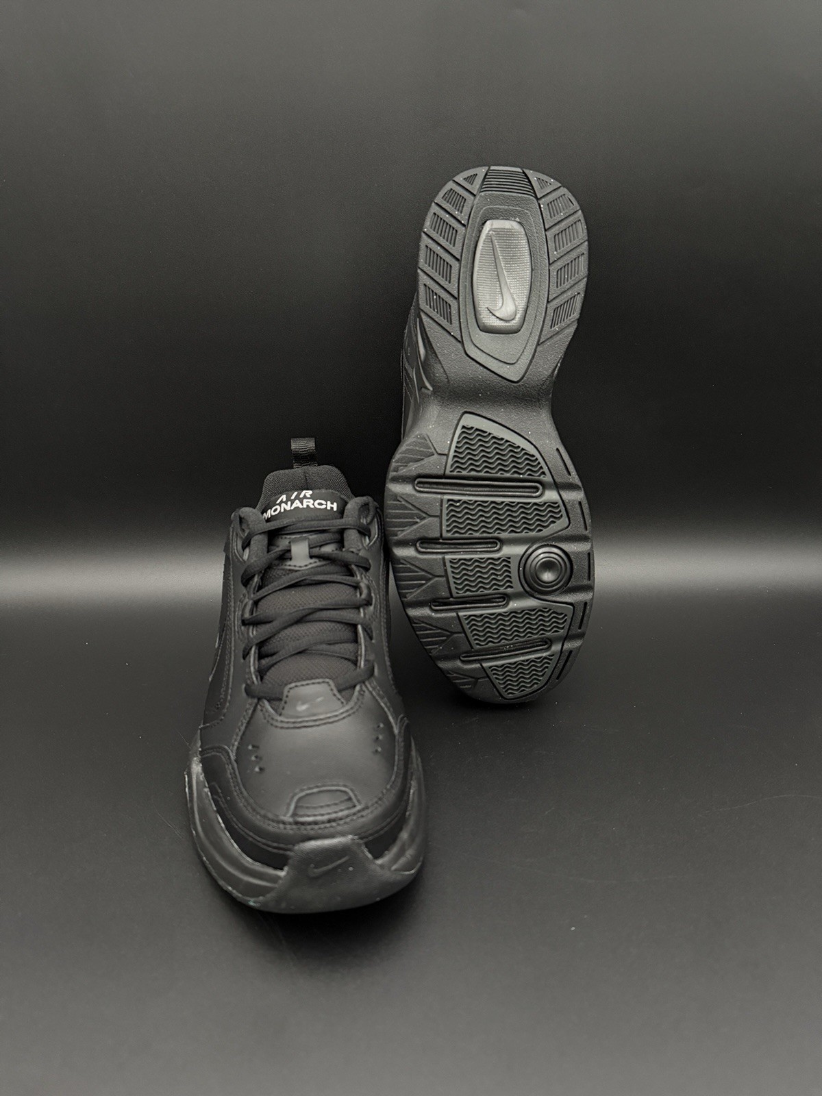 Nike Air Monarch IV Black/Black 415445 001 Medium Width Dad Men's Shoes Comfort thumbnail 11