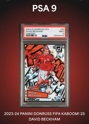 2023-24 Panini Donruss Fifa - Kaboom David Beckham #25 for sale