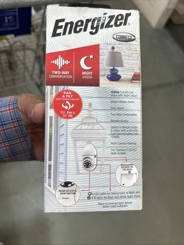4 x Energizer Smart WLAN Innen Außen Glühbirnenfassung P/T Kameras 1 O/Box 1 Dichtung - Bild 10 von 19