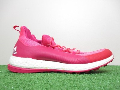 Adidas Pureboost Golf Womens Size 8.5 Medium B Pink Red White Sneakers BB8015