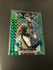 2023 Panini Mosaic Green Prizm #328 Jalen Carter RC Philadelphia Eagles