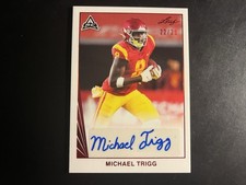 2021 Leaf Memories 1990 Autograph Red Michael Trigg RC Rookie Auto 22/25 USC