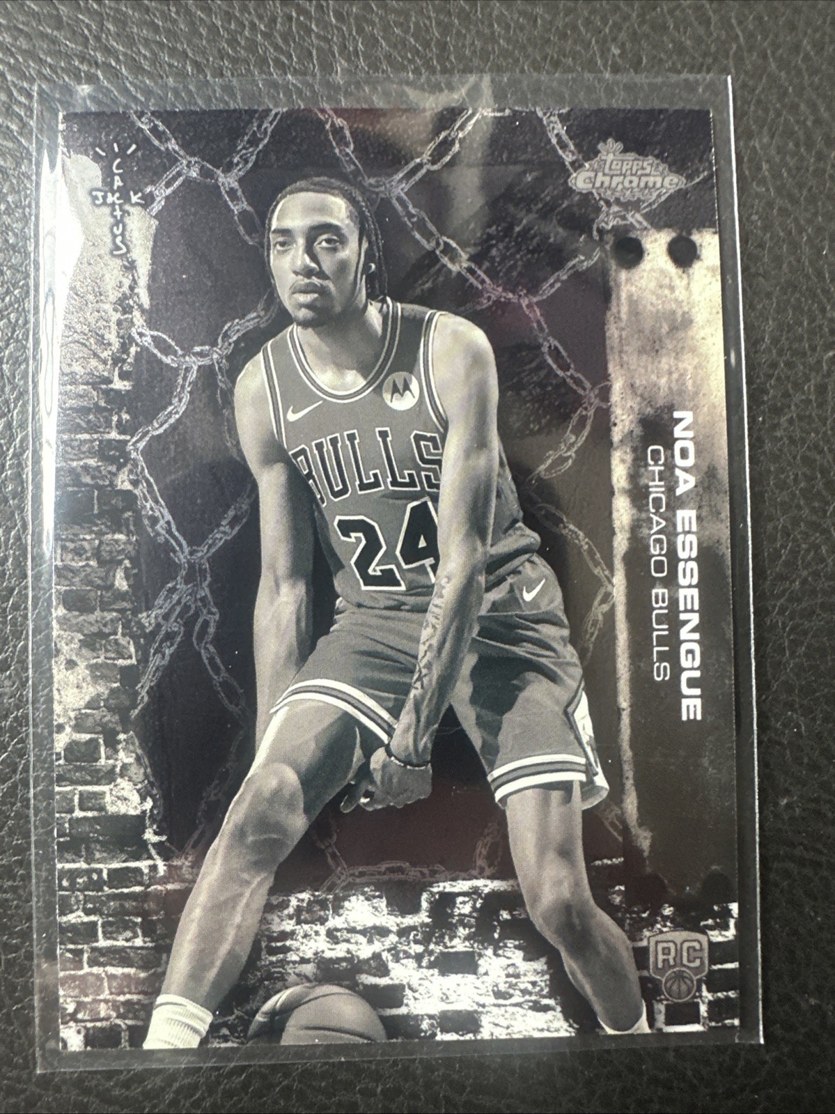 2025-26 Topps Chrome Cactus Jack #72 Noa Essengue Chicago Bulls Rookie RC