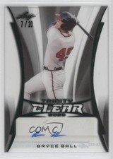 2020 Leaf Trinity Clear Auto Pink 7/30 Bryce Ball #CA-BB3 Auto 0t1f