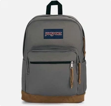 JanSport Backpack Gray Unisex With 15'' Laptop Sleeve