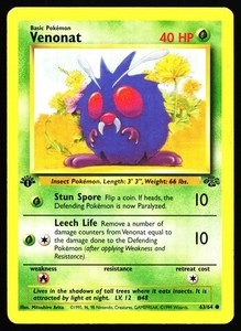 Venonat 63/64 Jungle 1st Edition Common