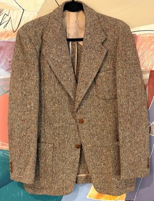 Vtg 1950s Custom Tweed Sport Coat YSK Tailor Japan Fleck Wool Blazer Fit 38 - 40