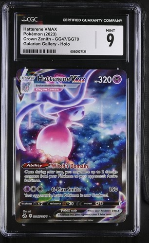 CGC 9 Mint Hatterene VMAX Crown Zenith