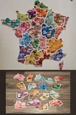 🐔17 Magnets Le Gaulois Carte de France 2014 *Lot no 2/9*