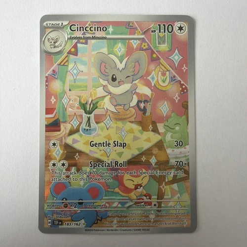 Pokémon TCG Cinccino Temporal Forces Holo Illustration Rare 183/162
