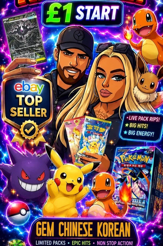 £1 Pokemon Pack Rips!! Chinese + Korean Chase with us🔥🔥