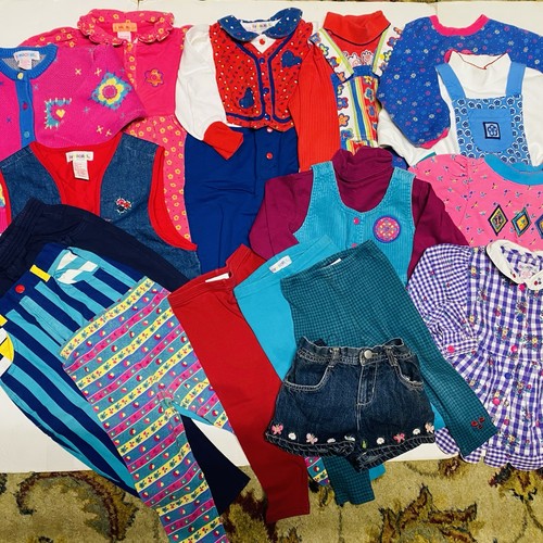 GYMBOREE GIRLS VTG HUGE 35pc BUNDLE Dresses Overalls Tops Sweater Assorted Sizes