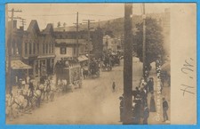 Sidney, NY, Circus Day, Parade, Real Photo RPPC Undivided Back Postcard