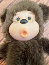 VTG Brown Thumb Sucking Monkey Bear 11" Plush Stuffed Animal Doll Any Toy