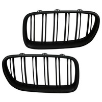 Nieren KüHlergrill Frontgrill FüR Bmw F10 F11 F18 2010- Schwarz Matt Doppelsteg