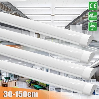 LED 30/60/90/120/150 Wannenleuchte Deckenleuchte Feuchtraumlampe Werkstatt Röhre