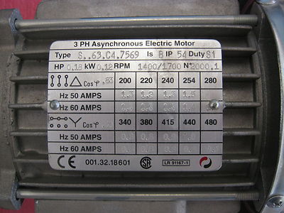INDUR MODEL: S..63.C4.7569 ELECTRIC MOTOR, W/ INDUR CH-4008 INDUR MODEL: S..63.C4.7569 ELECTRIC MOTOR, W/ INDUR CH-4008