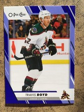 Travis Boyd 2023-24 O-Pee-Chee Hockey BLUE Border Parallel #337 Coyotes AHL