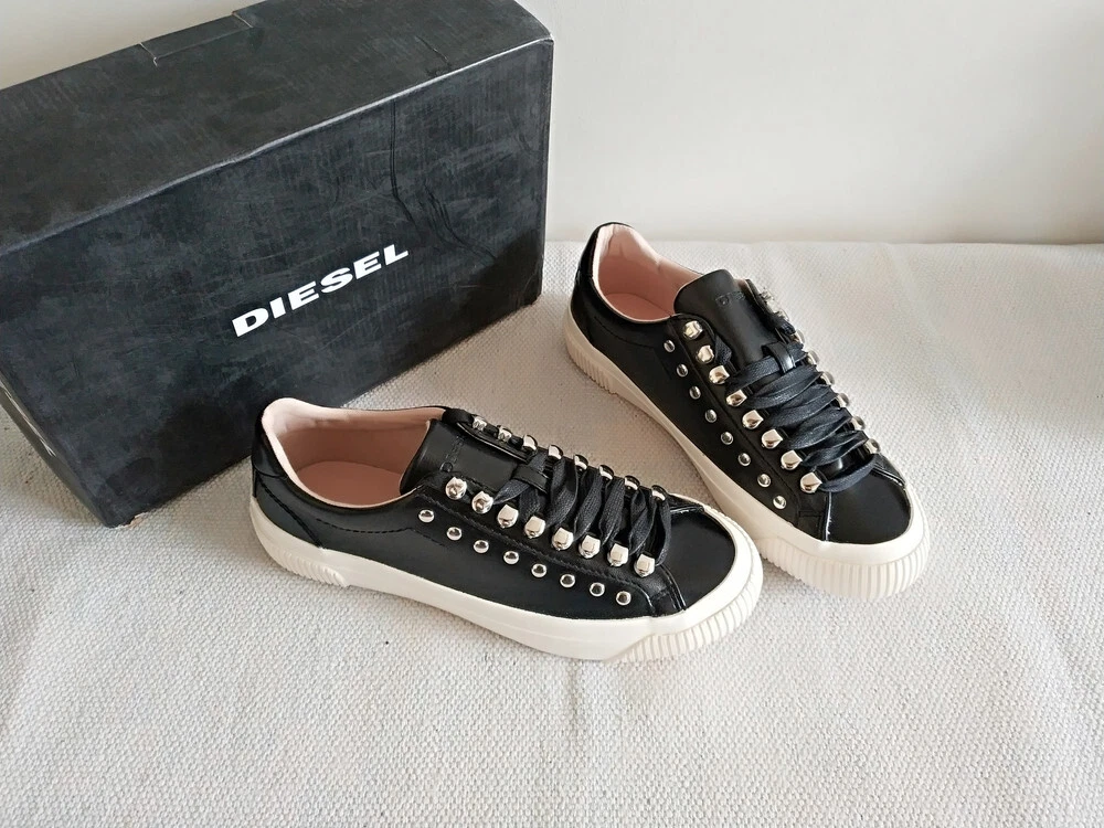 Diesel S Mustave LC W Women s Black Low Sneakers Italy US 7 5 Eur