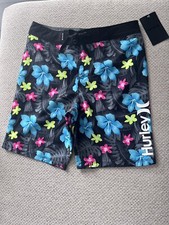 NEW Boys Size 10 / 25 Hurley Swim Shorts Swimsuit Board Shorts Tropical NWT