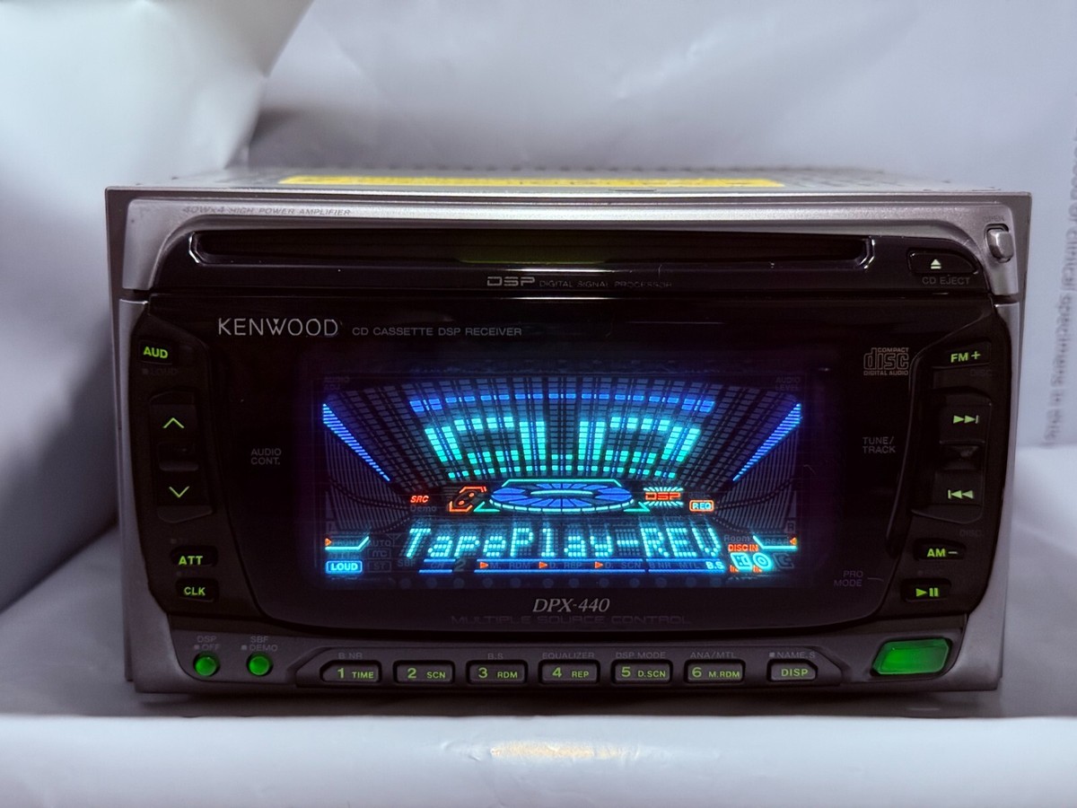Kenwood DPX-440 2DIN CD Cassette Car Stereo Receiver JDM