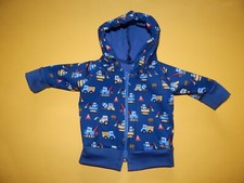 Baby Kapuzenjacke  aus Softshell dunkelblau m...