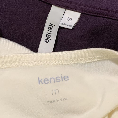 Kensie Slip Dress Layered-Look Short Sleeves Size M Purple Dress 2 Pieces - Picture 8 of 11