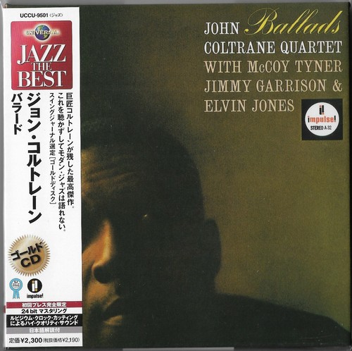 John Coltrane ‎– Ballady LE JAPAN MINI LP 24K GOLD CD UCCU-9501 McCoy Tyner - Zdjęcie 1 z 2