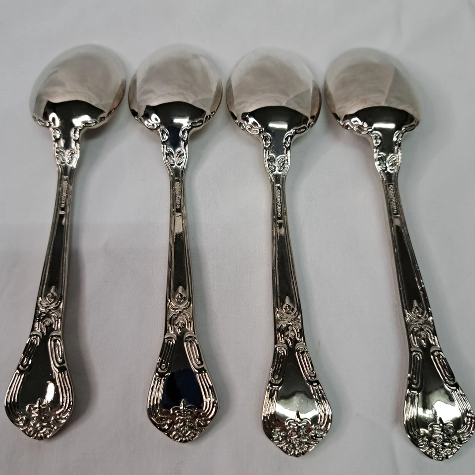 Godinger Grand Master Silverware Replacement Teaspoon Set Of 4 Silver Plate - Изображение 4 из 4