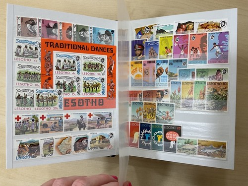 British Commonwealth stamps, Lesotho, MNH, Vals to 10/-, 29 sides #z732 - 第 3/16 張圖片