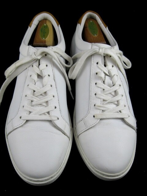 SAOLA Allen Edmonds "COURTSIDE" Sneakers eleganti derby in pelle 11 D bianco (516N)