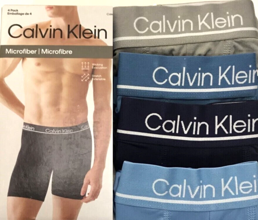 Calvin Klein NP2447O420 Microfiber 4-Pack Boxer Brief Size S