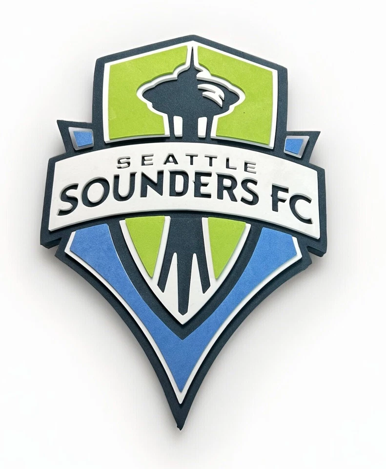 MLS Seattle Sounders FC 3D Fan Foam Logo Holding Wall Sign Made in USA - Image 2 of 4